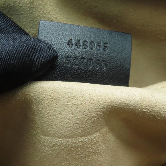 💎✨BEAUTIFUL✨💎 Authentic Gucci GG Shoulder Bag Calfskin Leather Black - Picture 12 of 14